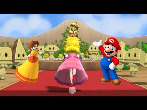 Mario Party 9 - Step It Up - Peach & Mario vs Luigi & Daisy Gameplay | Cartoons Mee
