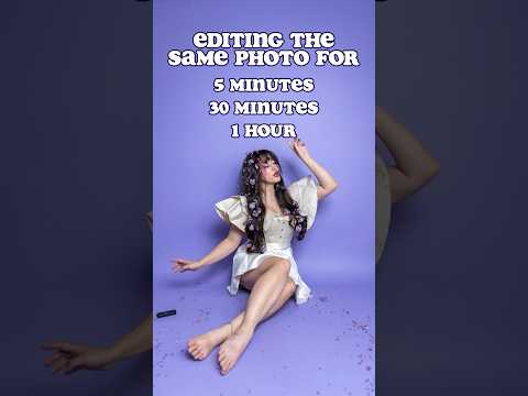 Editing challenge! 5 minutes vs 1 hour photo edit
