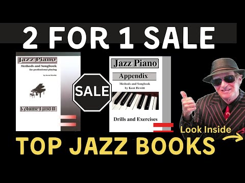 YOU CAN LEARN JAZZ FROM THESE BOOKS; combined with private lessons, recordings, jam sessions.