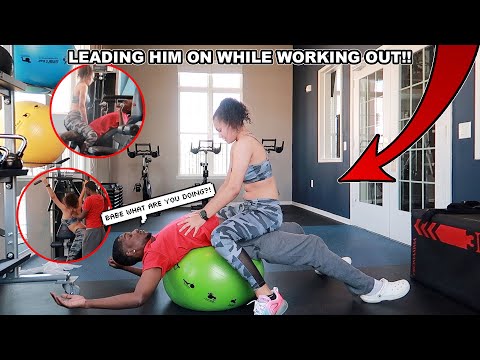 LEADING MY BOYFRIEND ON WHILE WORKING OUT...(PRANK) *IT WORKED*