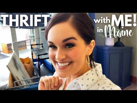 Come Thrift With Me in Maine: 3 Minute Challenge & Dream Project Reveal!