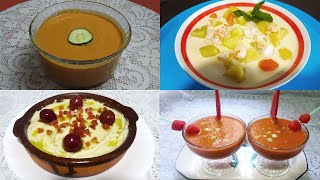 4 RECETAS DE VERANO GAZPACHO, GAZPACHUELO Y MAZAMORRA
