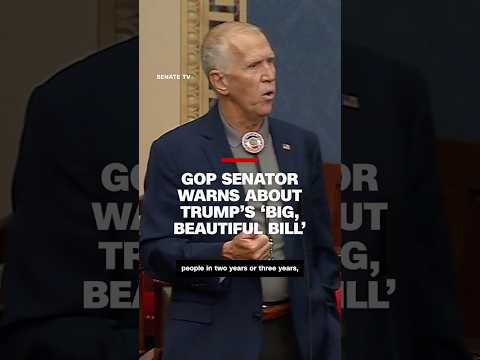 Tillis gives fiery speech about Trump's 'big, beautiful bill'