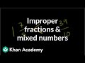 Comparing Improper Fractions and Mixed Numbers