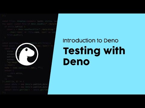 Testing with Deno