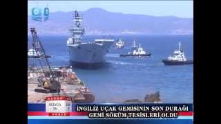 İNGİLİZ UÇAK GEMİSİNİN SON DURAĞI GEMİ SÖKÜM TESİSLERİ OLDU