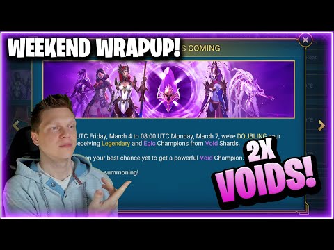 TIME FOR 2X VOIDS! Prepare for the Weekend! | RAID Shadow Legends