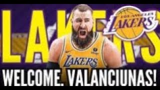 LAKERS MAKE MOVE AS JONAS VALANCIUNAS OFFICIALLY ARRIVES TO STRENGTHEN FRONTCOURT | lakers news