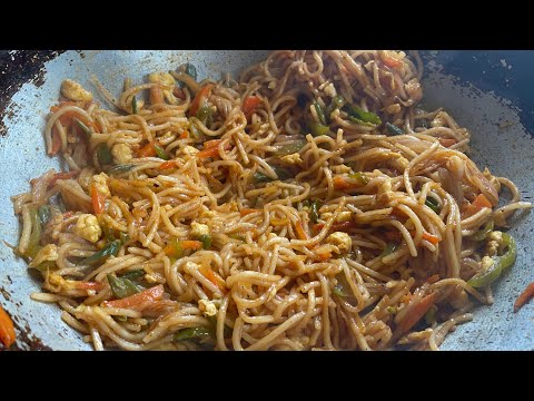 Egg noodles restaurant style in home|easy noodles recipe |egg noodles recipe |chowmein recipe