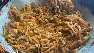 Egg noodles restaurant style in home|easy noodles recipe |egg noodles recipe |chowmein recipe