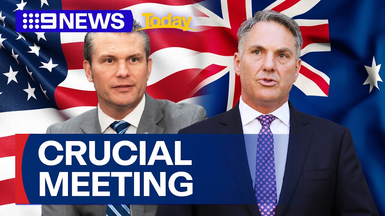 Australian Defence Minister arrives in the US for landmark meeting | 9 News Australia