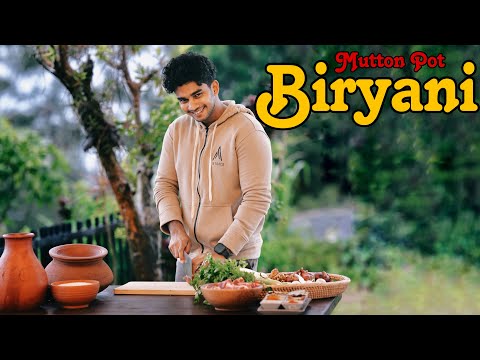 Making Mutton Pot Biriyani On A Cold Rainy Day | Wild Cookbook