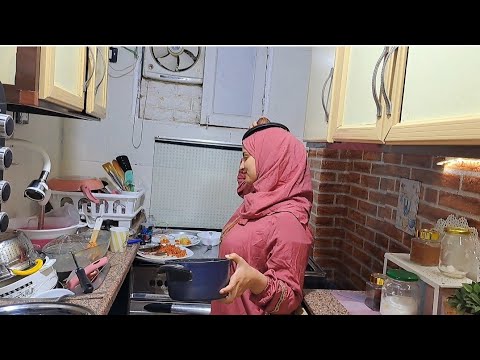 المياه قطعت والمطبخ اتحول لمقلب زباله😱قعدت طول الليل انظف فيه🥲شوفوا كمان عملت اجمد حاجه حلوه