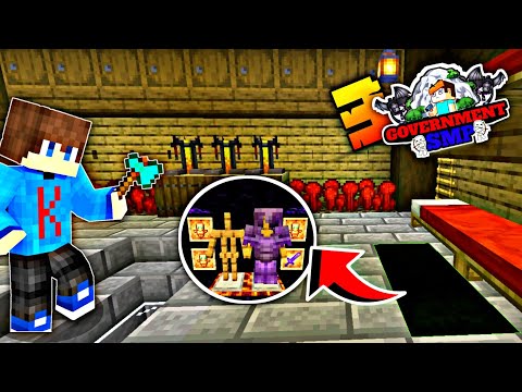 MY SECRET WAR BUNKER IN GOVERNMENT SMP 🤫 || MINECRAFT