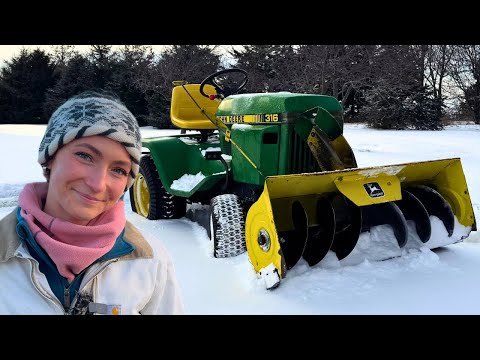 Baby John Deere Snow Blower