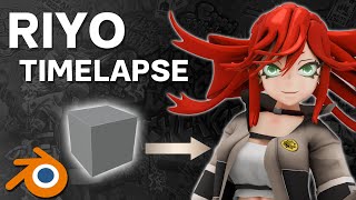 Gachiakuta Riyo Sculpting  - Timelapse (Blender)