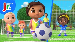 Nina’s Good Game Soccer Song 🎶⚽ CoComelon Lane | Netflix Jr