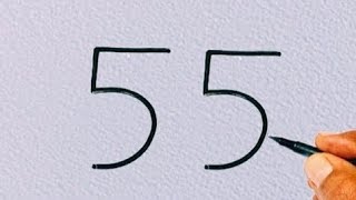 Easy Tiger 🐯 drawing / How to draw Tiger Using Number 555 / Drawing for beginners/ drawing 