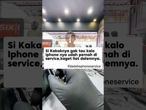 Si kakaknya kaget lihat mesin hp nya #shorts #iphone #service #serviceiphone #dadahaphone #fyp