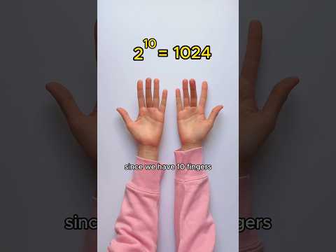 Count to 1024 using your fingers! When will you use this? I have no clue. But it is pretty cool!!