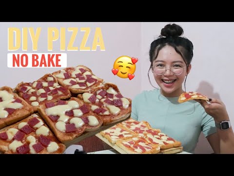 DIY PIZZA (NO BAKE) tipid & easy | Philippines