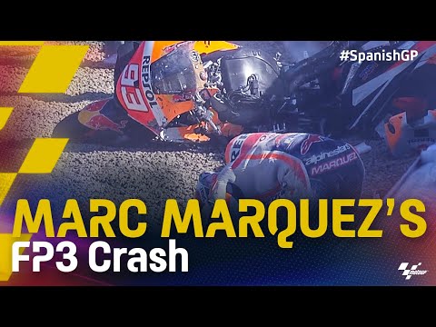Marc Marquez's FP3 crash | 2021 #SpanishGP
