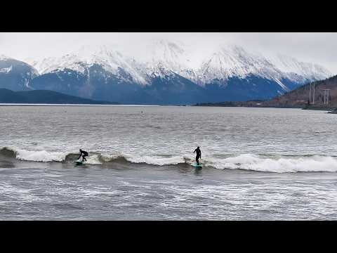 30 Foot Tidal Bore Makes CRAZY Wave! | Turnagain Arm, Alaska