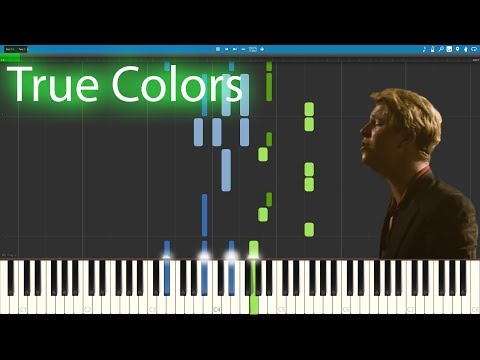 Tom Odell - True Colors Synthesia Tutorial |+PIANO SHEETS