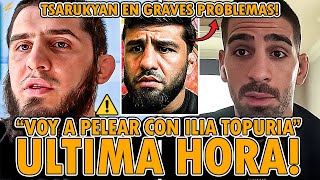 ⚠️¡LOCURA ISLAM MAKHACHEV ANUNCIA PELEA vs ILIA TOPURIA DESPUÉS de JDM! ¡RECHAZAN a ARMAN TSARUKYAN!