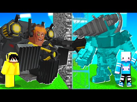 GOD G-MAN VS DİAMOND TİTAN DRİLL! | Minecraft