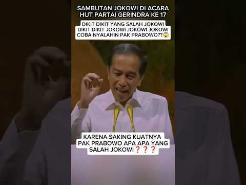 Jokowi Ngeluh Di Depan Prabowo❓😱❗ #jokowi #presidenprabowo #prabowo