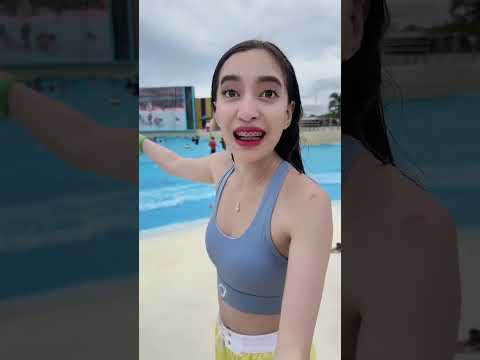 Kahit nag siswimming d pa rin nawawala ang liptint nya🥰 #sabbyandsophia #mannixfam #fyp