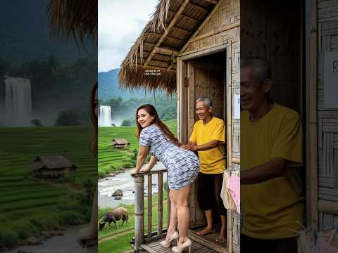 heavy rain in the village hut 🌧️natural rain sounds for sleeping #rain #asmrrain #villagelife