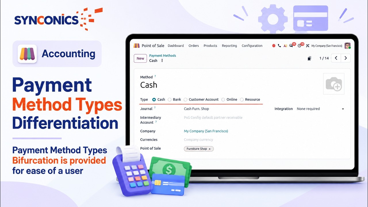 Odoo 20 Accounting: Payment Methods & Payment Types Explained | 28.09.2026

payment #paymentmethod #paymenttype #accounting #odoo20 Odoo 20 officially launched on September 24, 2026 About Us: ...