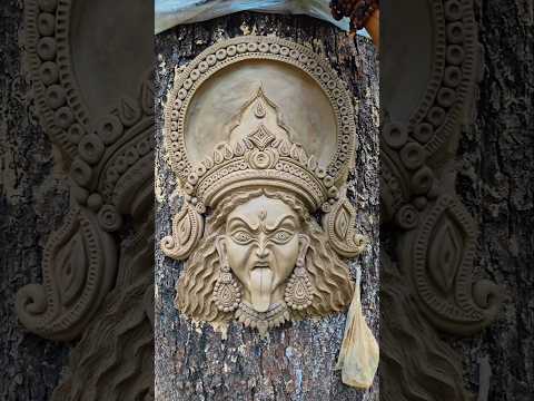 खुबसूरत महाकाली का सुंदर चेहरा कैसे बनाये || काली माता का बड़ा चेहरा कैसे बनाये#mahakali#kali#shorts