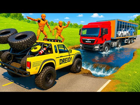 Cars vs Deep Water #3 -  BeamNG Drive Challenge Ends in Total Destruction!
