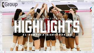 Highlights | #VóleiBenficaFem 3-2 Leixões SC | Campeonato Nacional