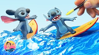 Making Stitch from Lilo & Stitch with Clay. #Stitch #liloandstitch