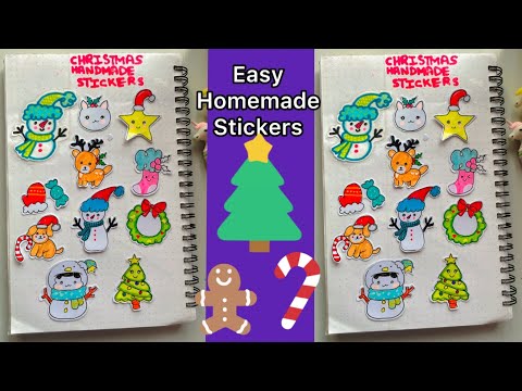 ✨How To make own Christmas stickers at home #diy