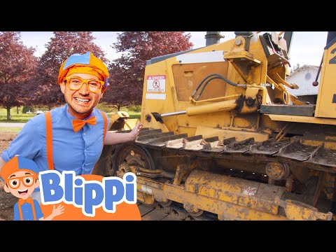 Learn About Bulldozers and Excavators! Construction Vehicles for Kids | Blippi | Explore With Me!