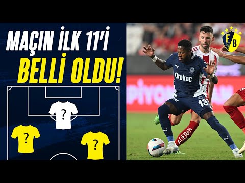 Fenerbahçe'nin Twente Karşısındaki İlk 11'i Belli Oldu!