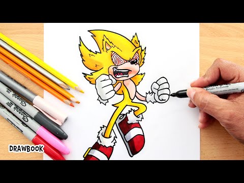 Drawing and Painting SUPER SONIC (Fleetway)