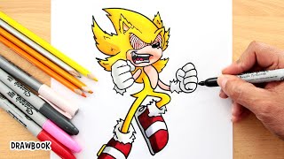 Drawing and Painting SUPER SONIC (Fleetway)