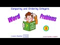 Comparing and Ordering Integers Through Word Problems