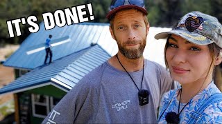 IT'S ALL Been Building Up To NOW!| Ridgecap INSTALLED Our Cabin Homestead Standing Seam Metal Roof