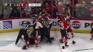 Anaheim Ducks vs Chicago Blackhawks BRAWL