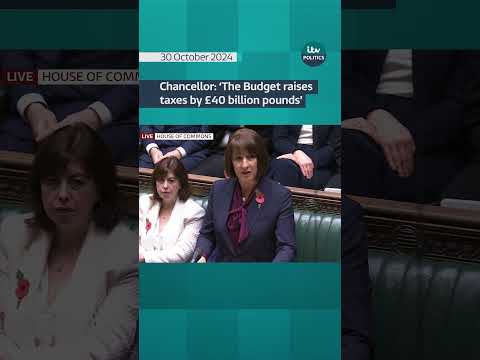 Chancellor: ‘The Budget raises taxes by £40 billion pounds’ #itvnews #shorts