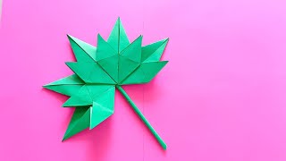 How to make Paper leaf, Autumn leaf, origami Leaf