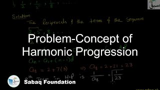 Problem-Concept of Harmonic Progression