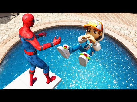 GTA 5 Ragdolls Spiderman VS Subway Surfers Jumps/Fails (Euphoria Physics)